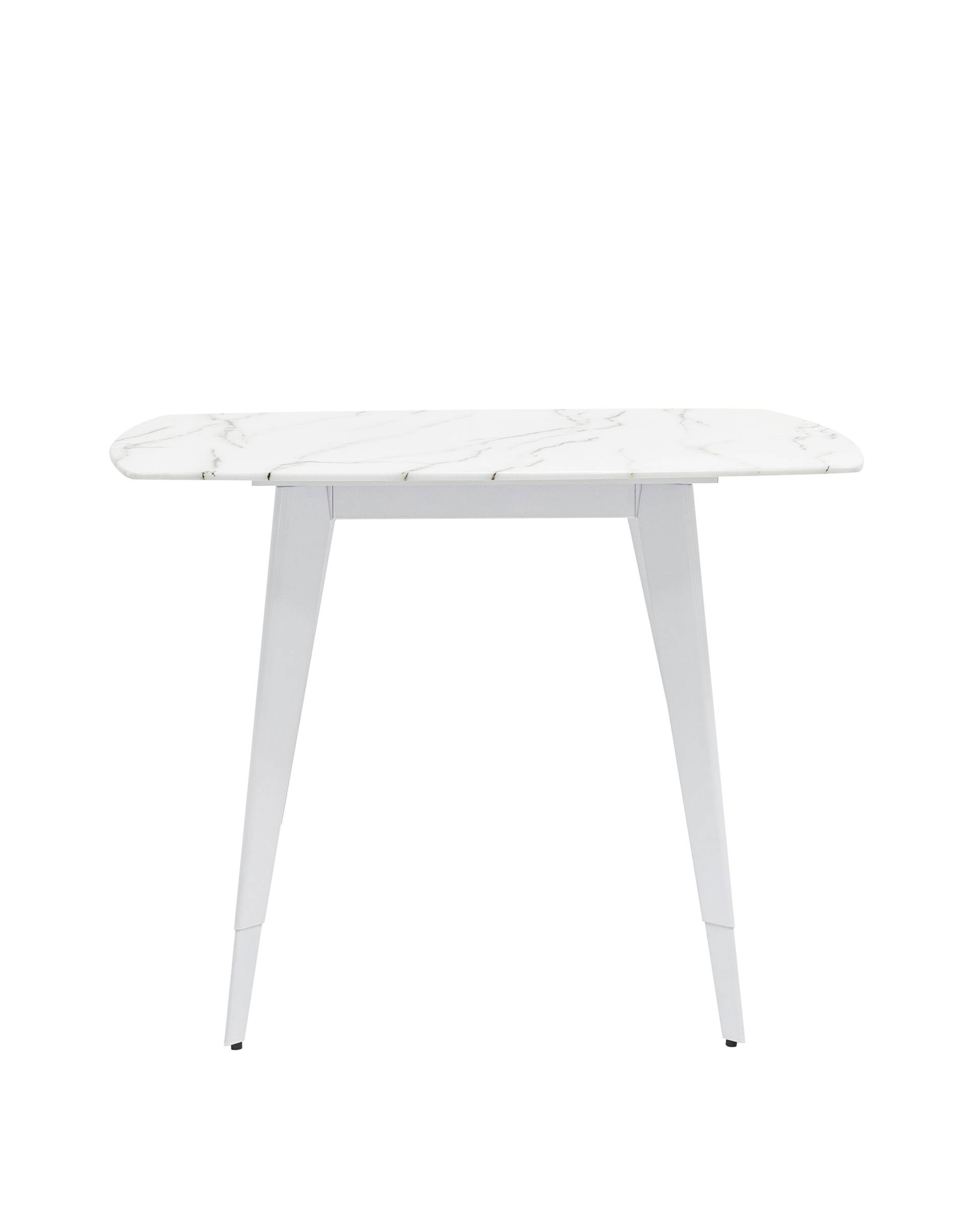 Стол обеденный Ричмонд 100*100 белый стеклянный из Италии