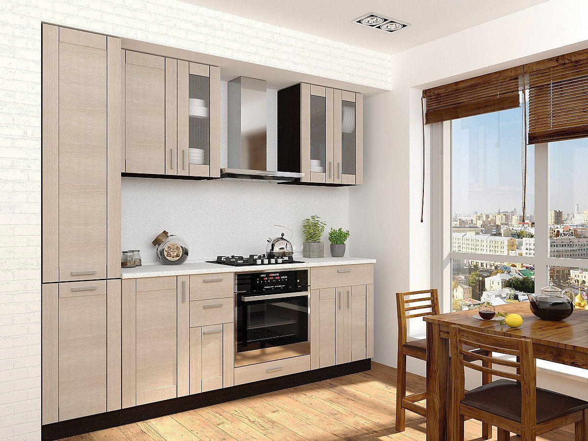 Кухня Лофт-02 2140*2300*600 Cappuccino Veralinga