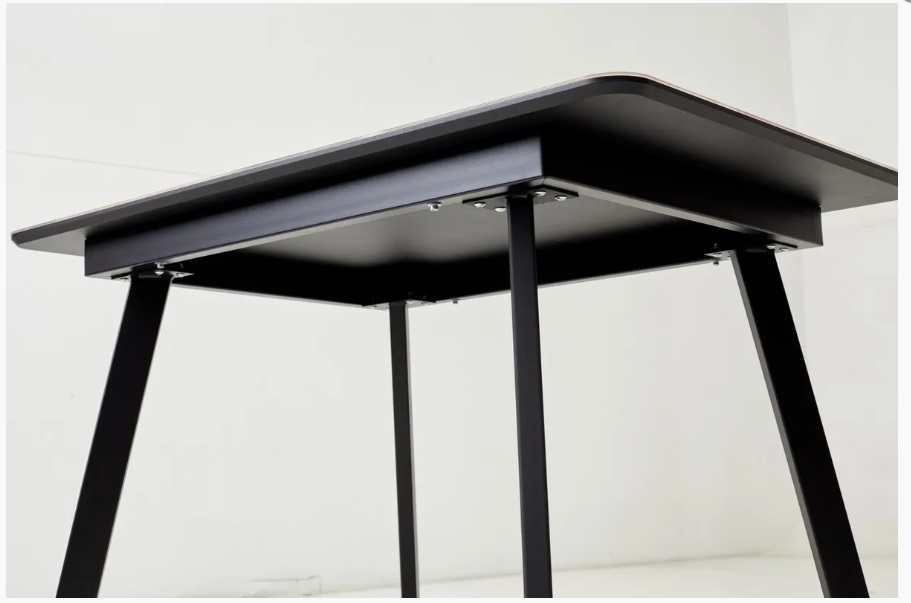 Стол АРУБА 120 нераздвижной КАТАЛОНИЯ, стекло/ ЧЕРНЫЙ каркас М-City из Италии