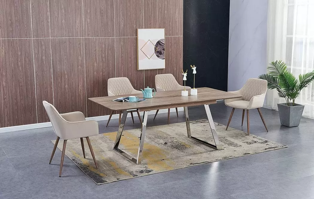 Стол раскладной Otis 160-200, дуб/сталь из Италии