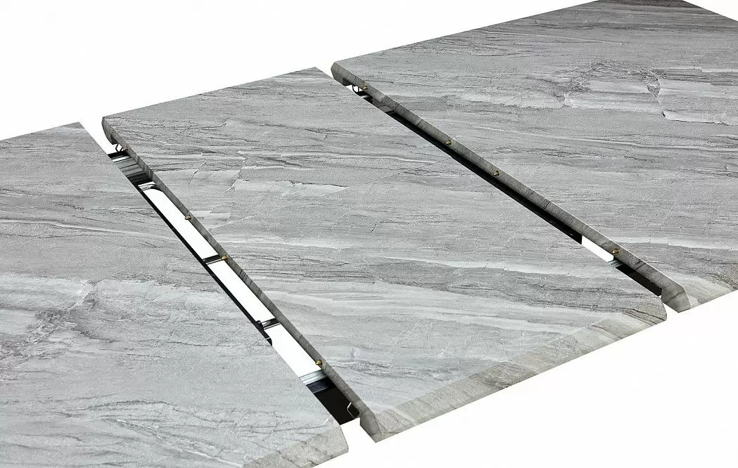 Стол раскладной Ofelia 160-200, серый мраморный рисунок из Италии