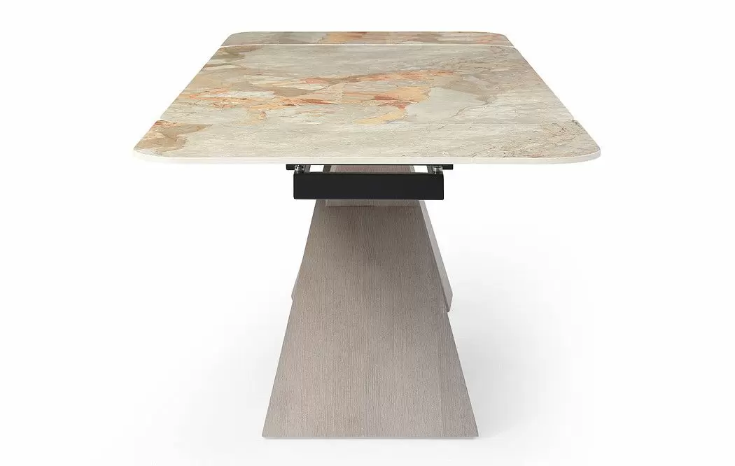 Стол раскладной Torino 160-240, серая керамика/серый дуб из Италии