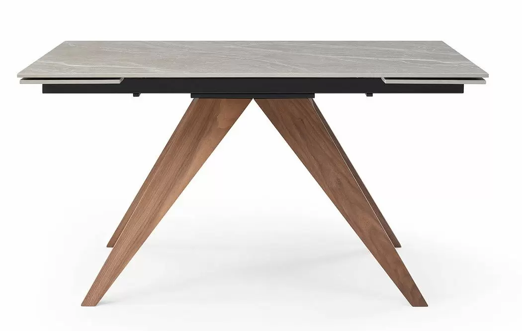 Стол раскладной Valencia 140-200, серая керамика/орех из Италии