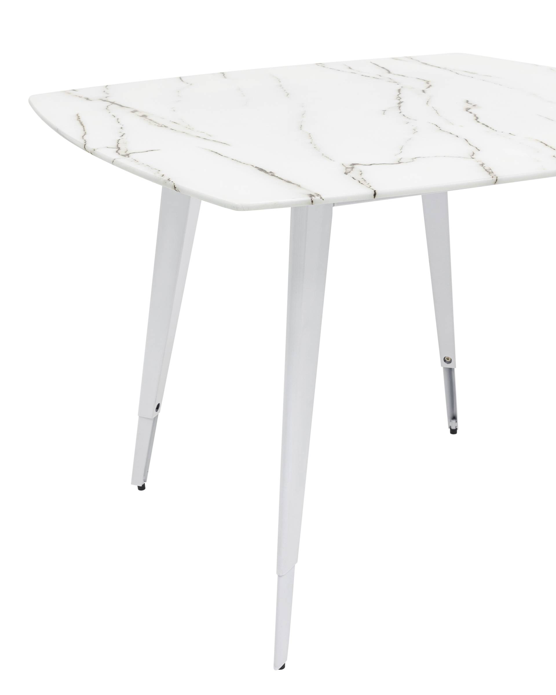 Стол обеденный Ричмонд 100*100 белый стеклянный из Италии