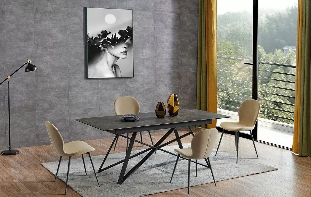 Стол раскладной Bristol (180), темная керамика из Италии