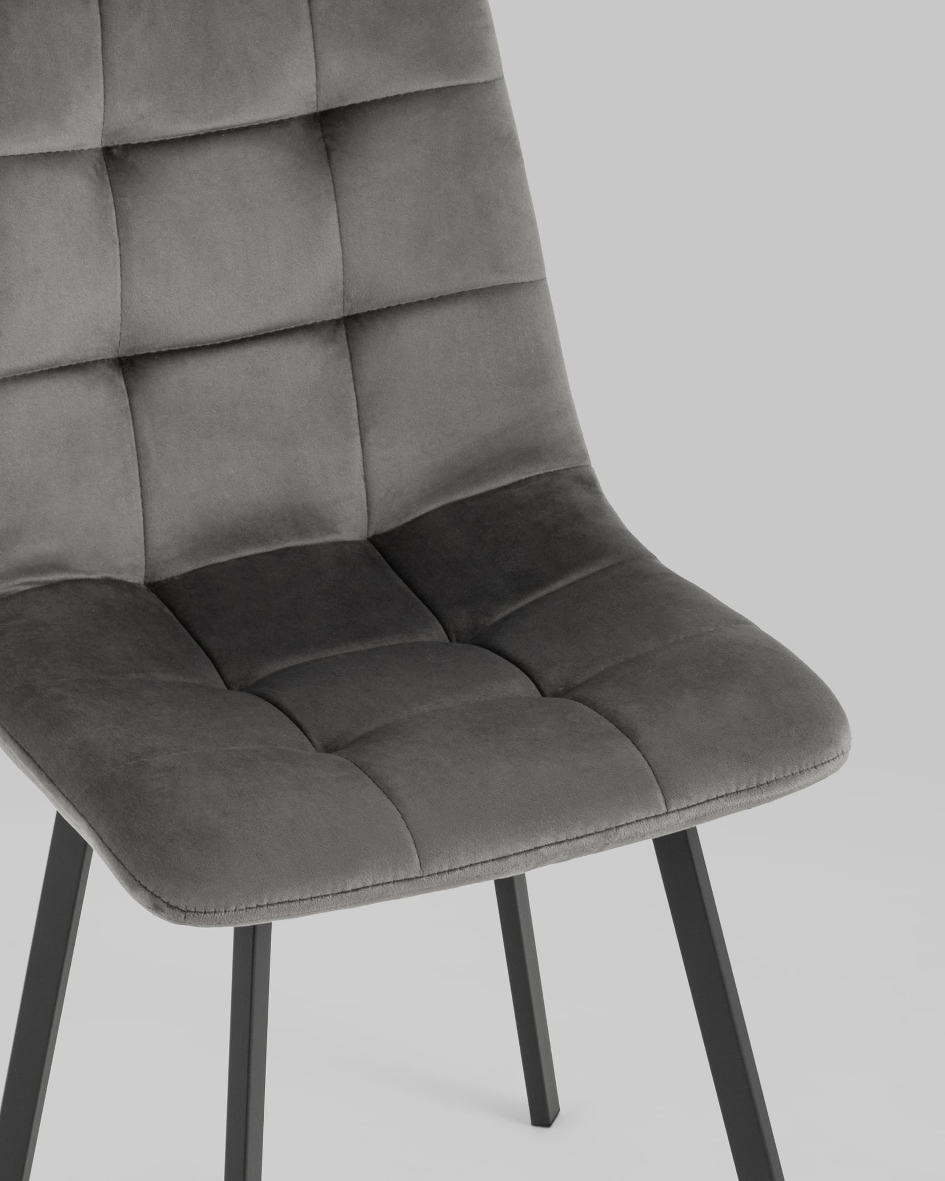 Стул Chilly велюр антрацитовый из Италии