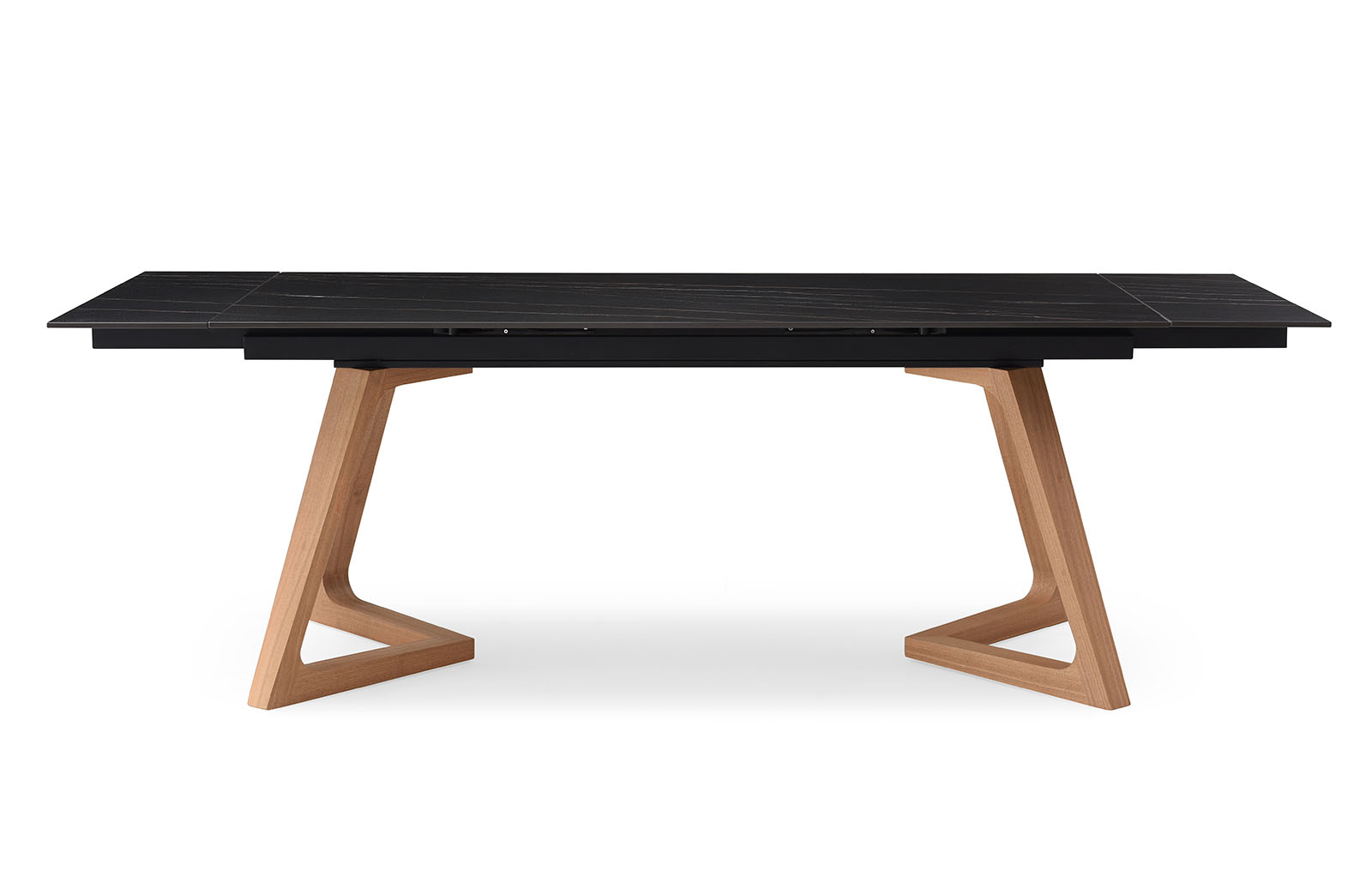 Стол раскладной Sorrento 180-240, черная керамика/ясень из Италии