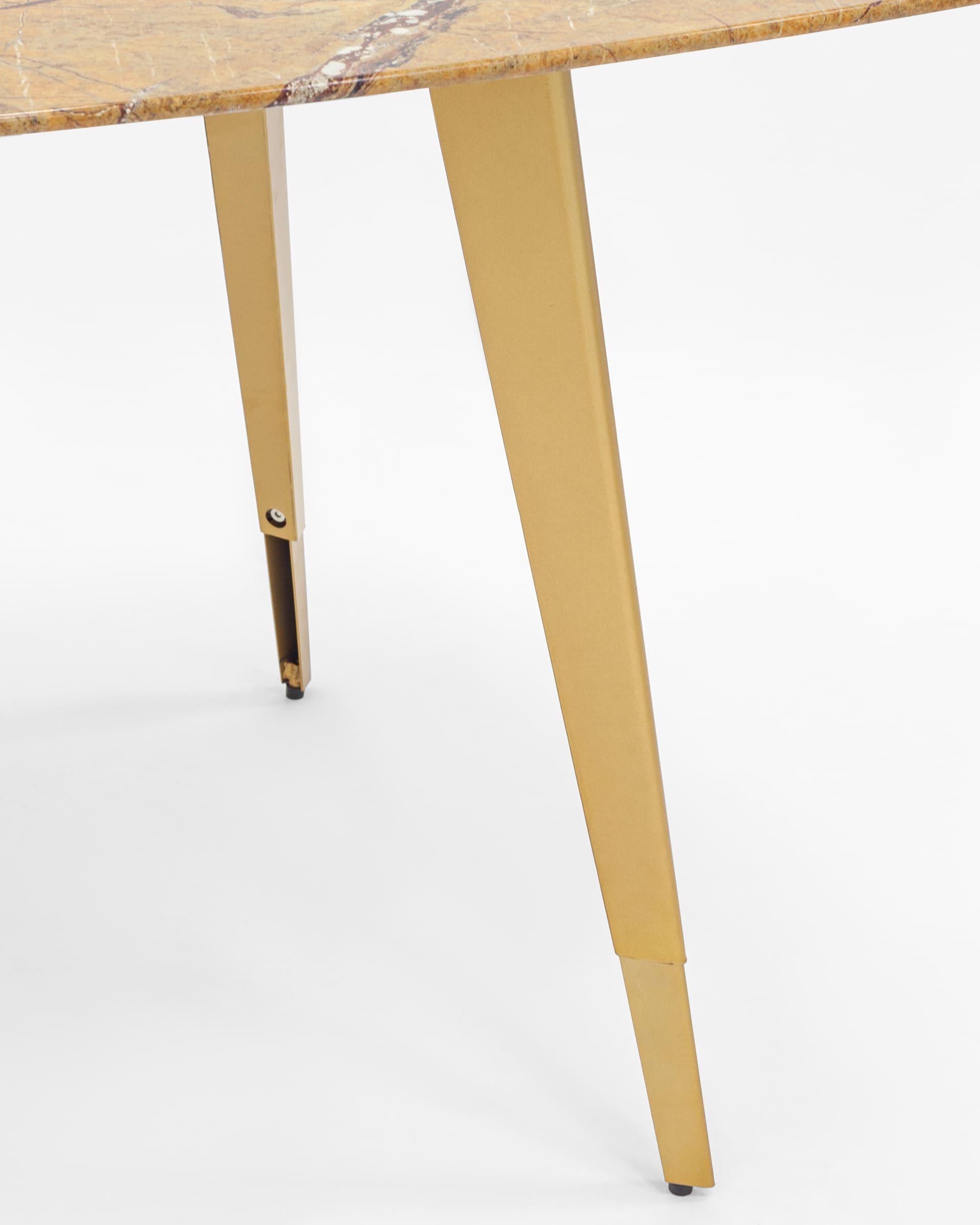 Стол обеденный Ричмонд 100*100 охра стеклянный из Италии