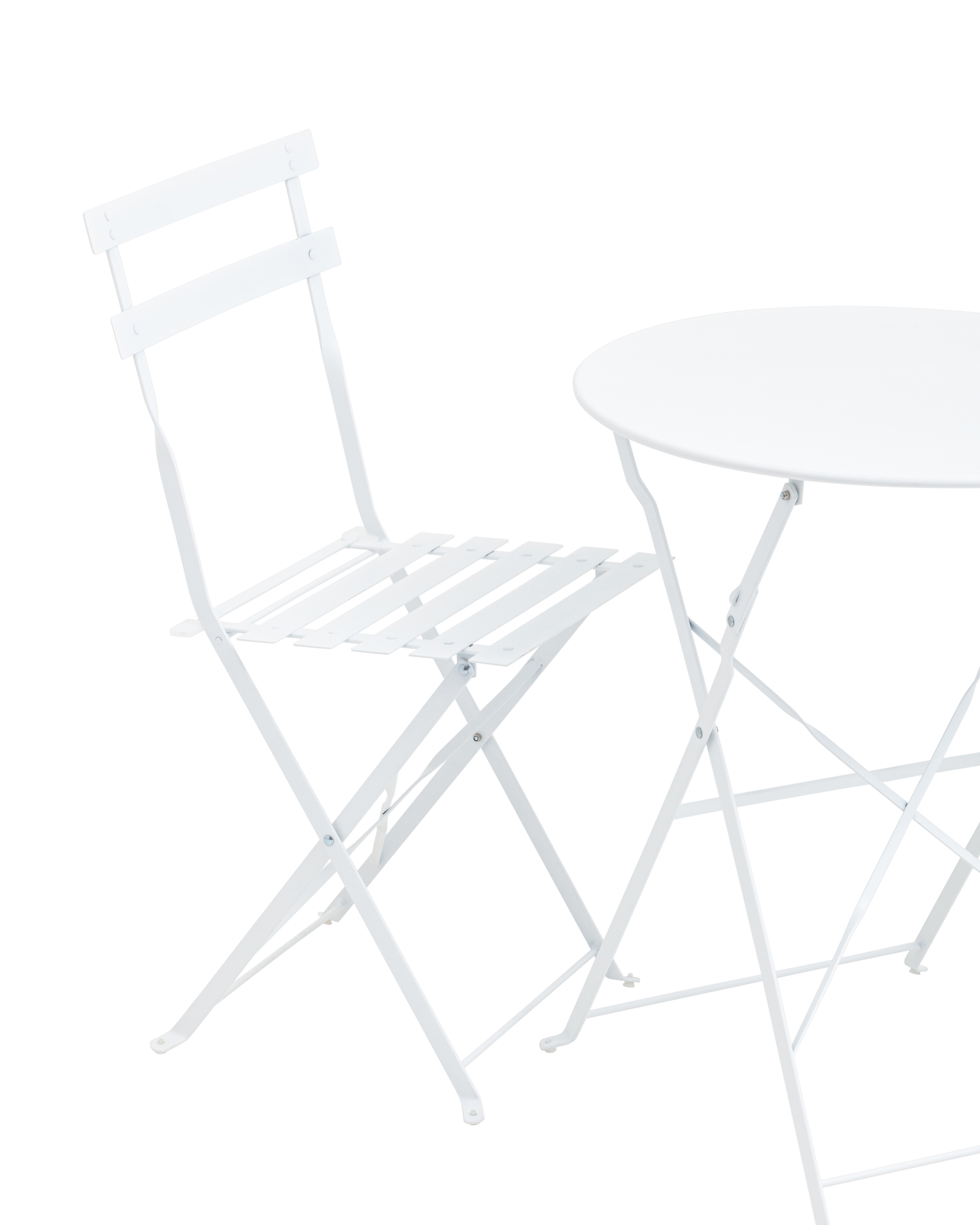 Комплект стола и двух стульев Бистро белый из Италии