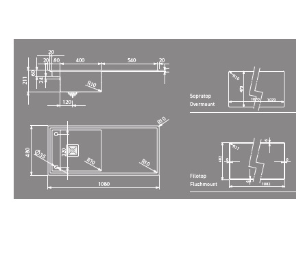 Мойка Artinox Ghost 104 из Италии