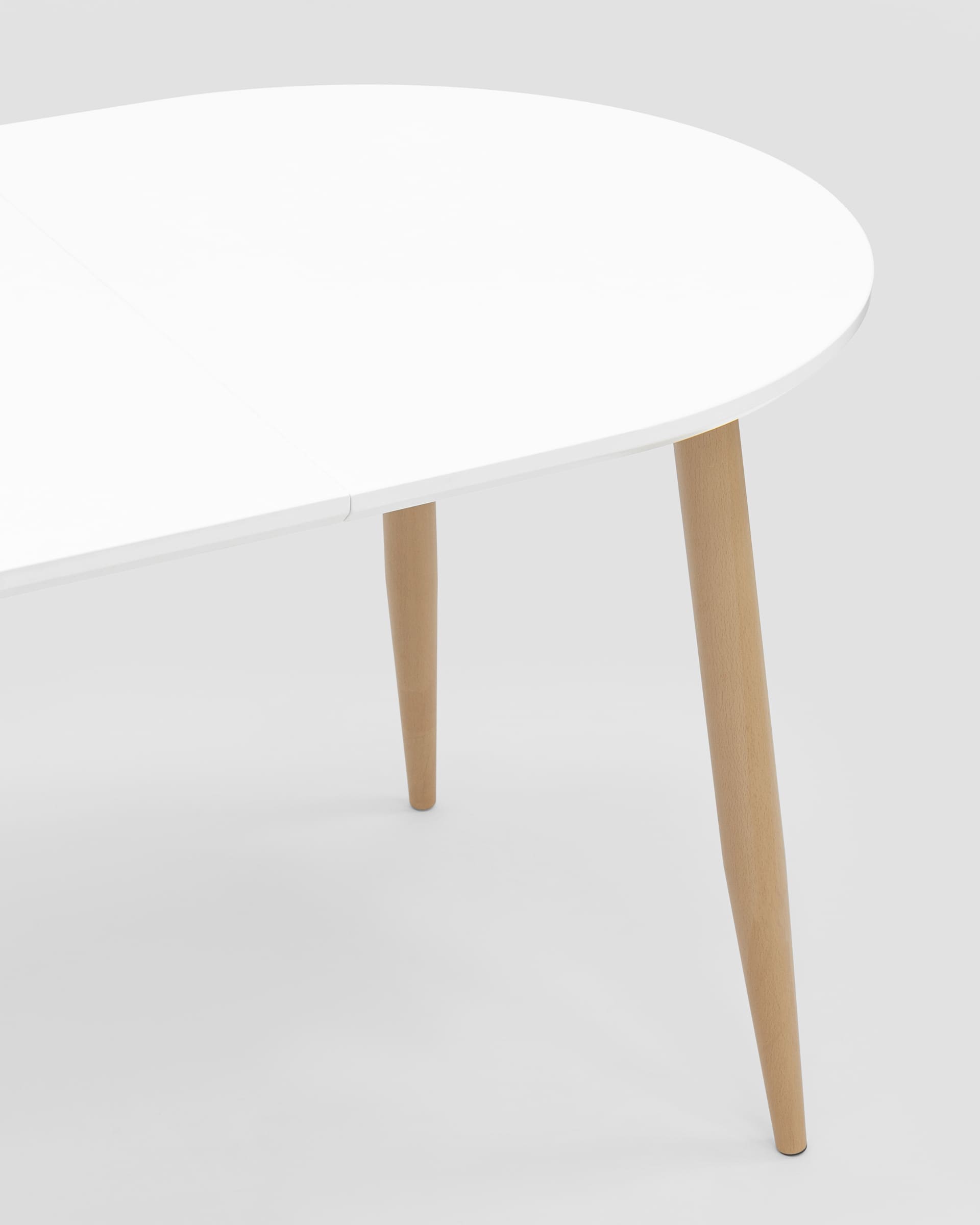 Стол обеденный Берген раскладной 120-180*80 белый из Италии