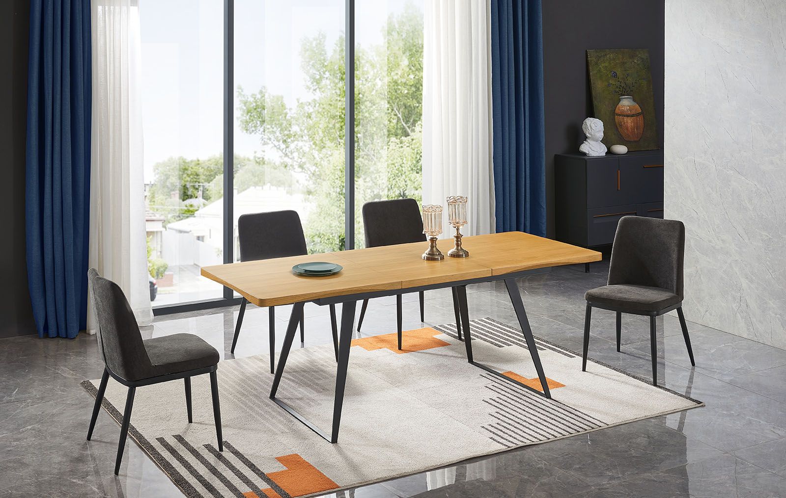 Стол раскладной Vermont, дуб из Италии