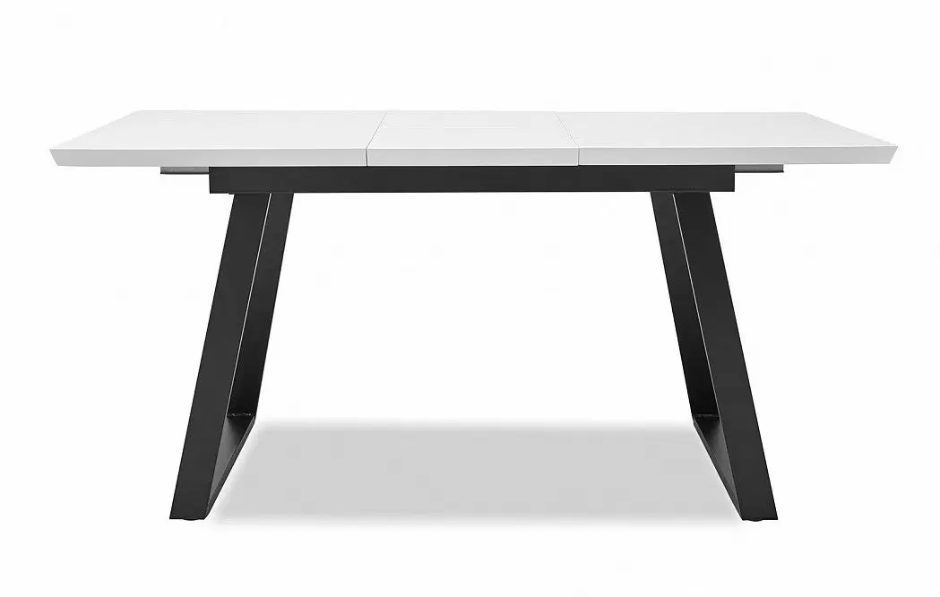 Стол раскладной Dakota 140-180, белый/черный из Италии