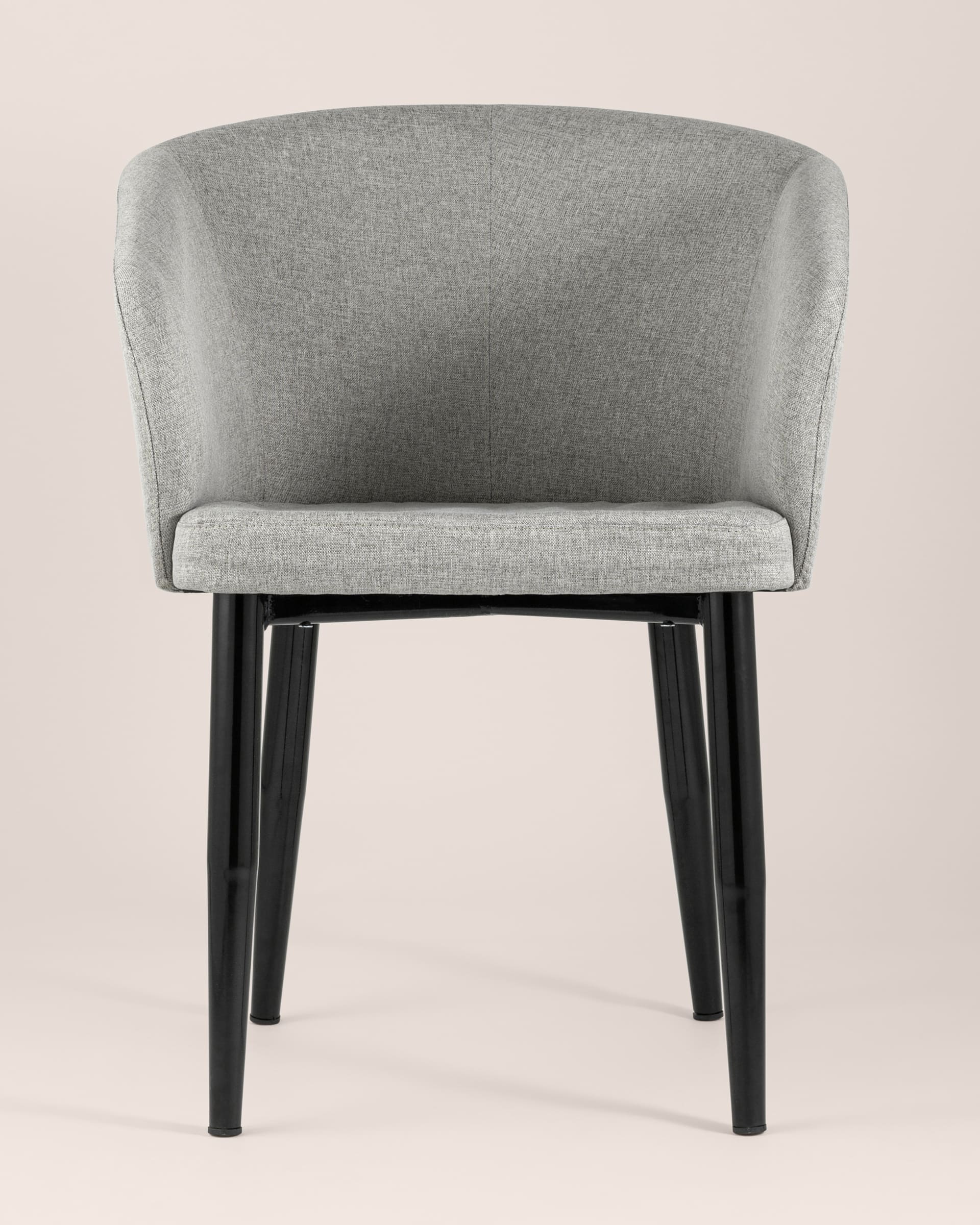 Кресло Ральф рогожка серый из Италии