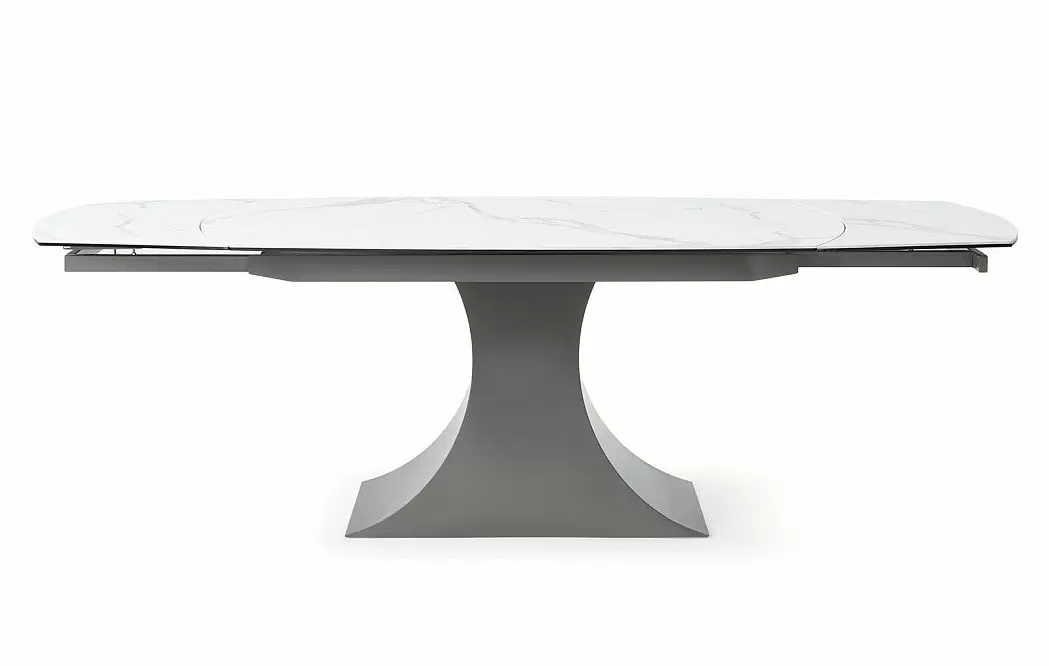 Стол раскладной Palermo 160-240, белая керамика/серый из Италии