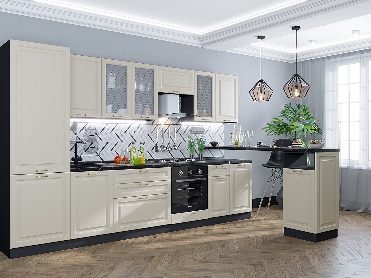 Кухня Ницца-02 2140*3300*600 Агат