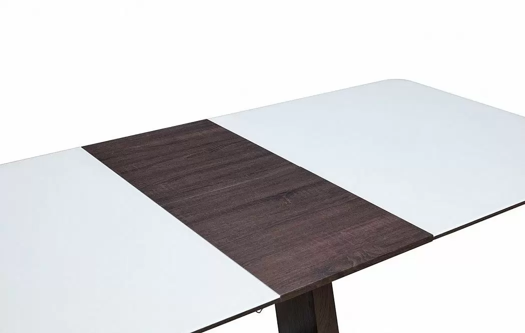 Стол раскладной Rosanna 160-200, темно-коричневый/белый из Италии