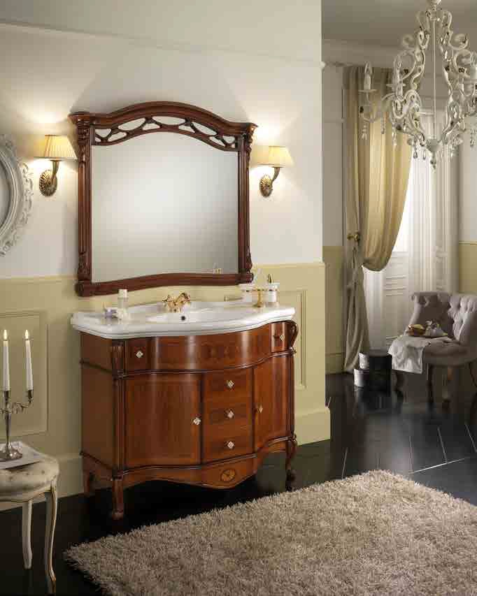 Комплект мебели для ванной комнаты New Giglio collection Композиция 7 из Италии