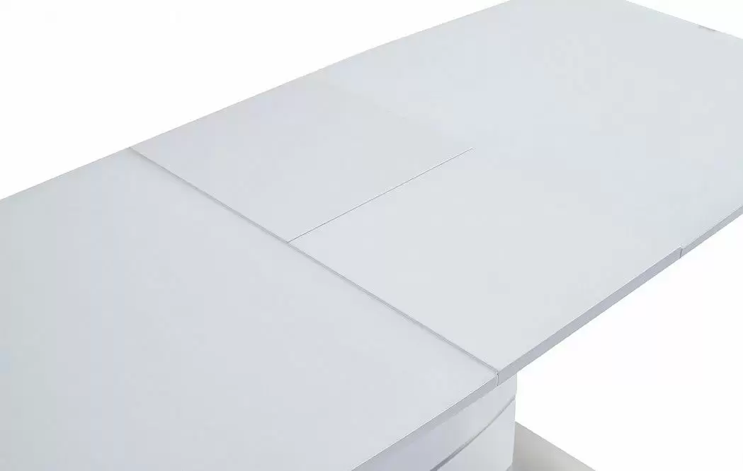 Стол раскладной Verona Glass (140), белый матовый из Италии