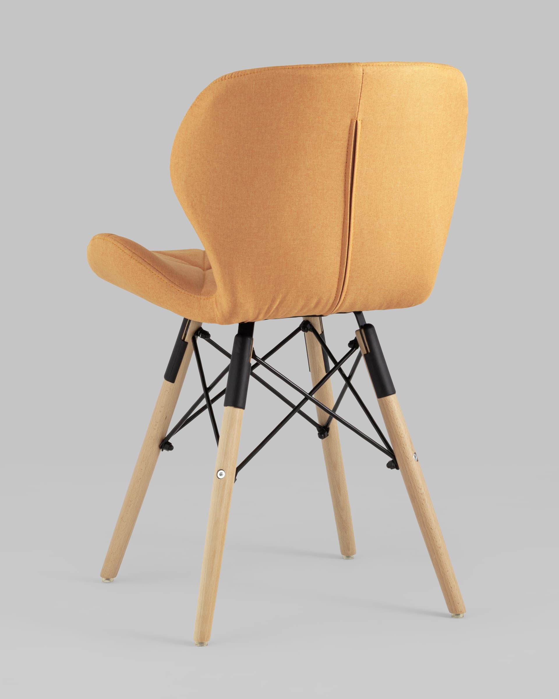 Стул Бон рогожка оранжевый из Италии