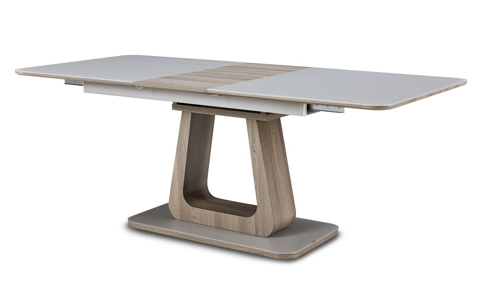 Стол раскладной Rosanna 160-200, темно-коричневый/белый из Италии