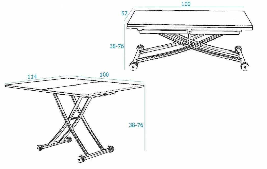 Стол-трансформер Clayton I из Италии