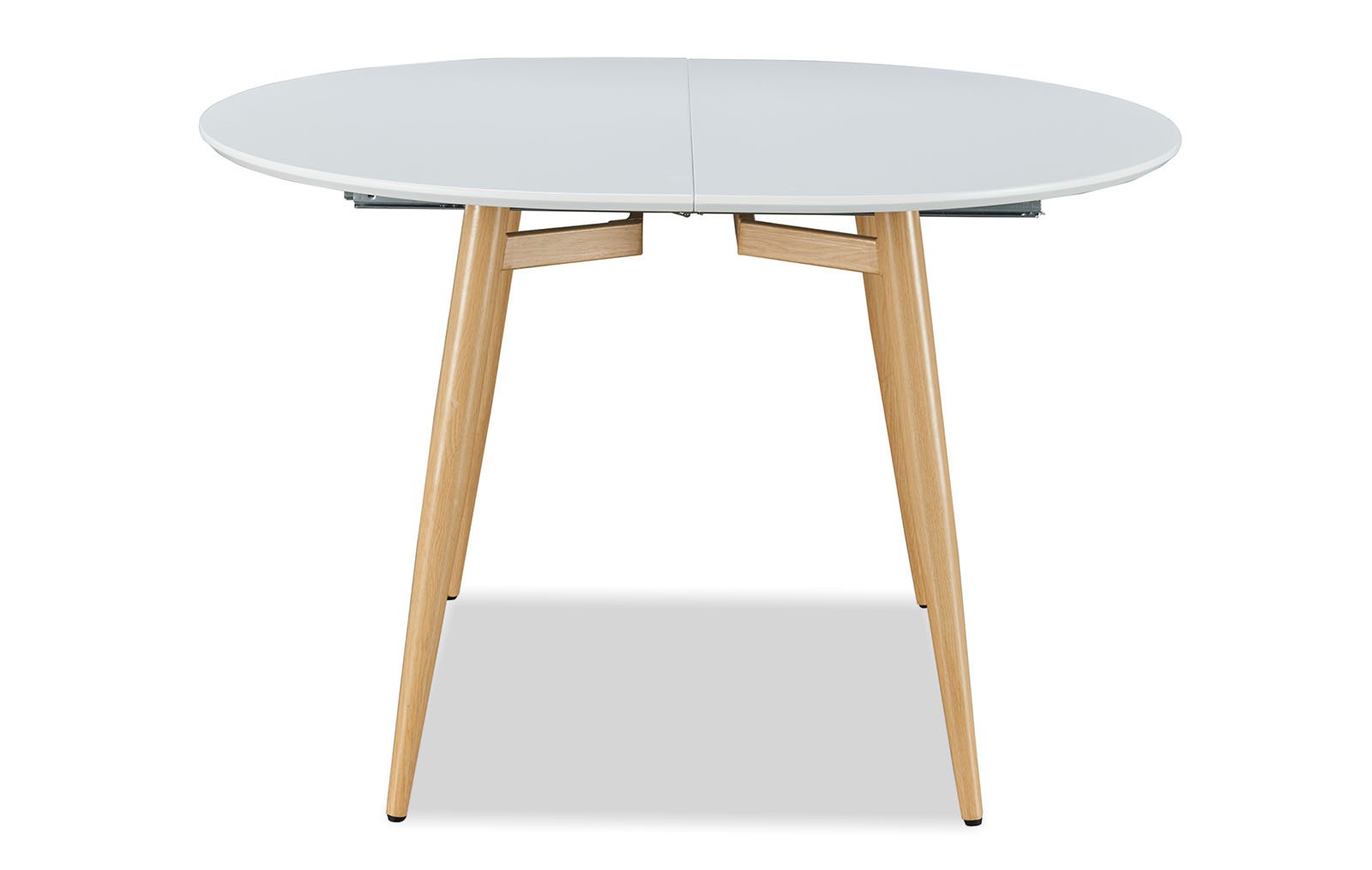 Стол раскладной Suzy 120-200, белый/дуб из Италии