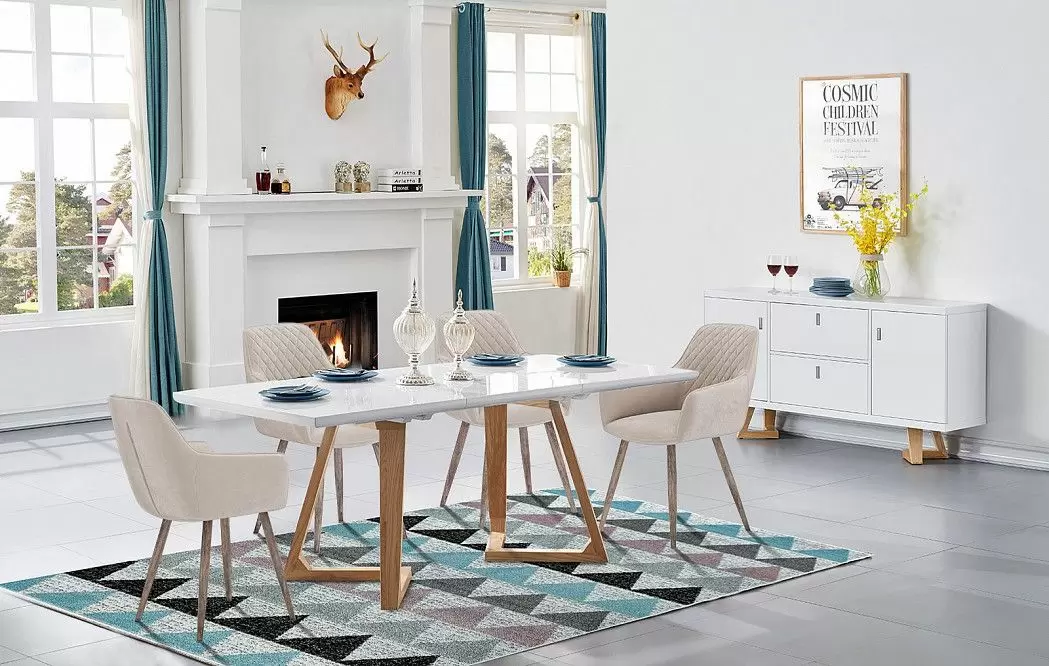 Стол раскладной Avalon (140), белый/ясень из Италии