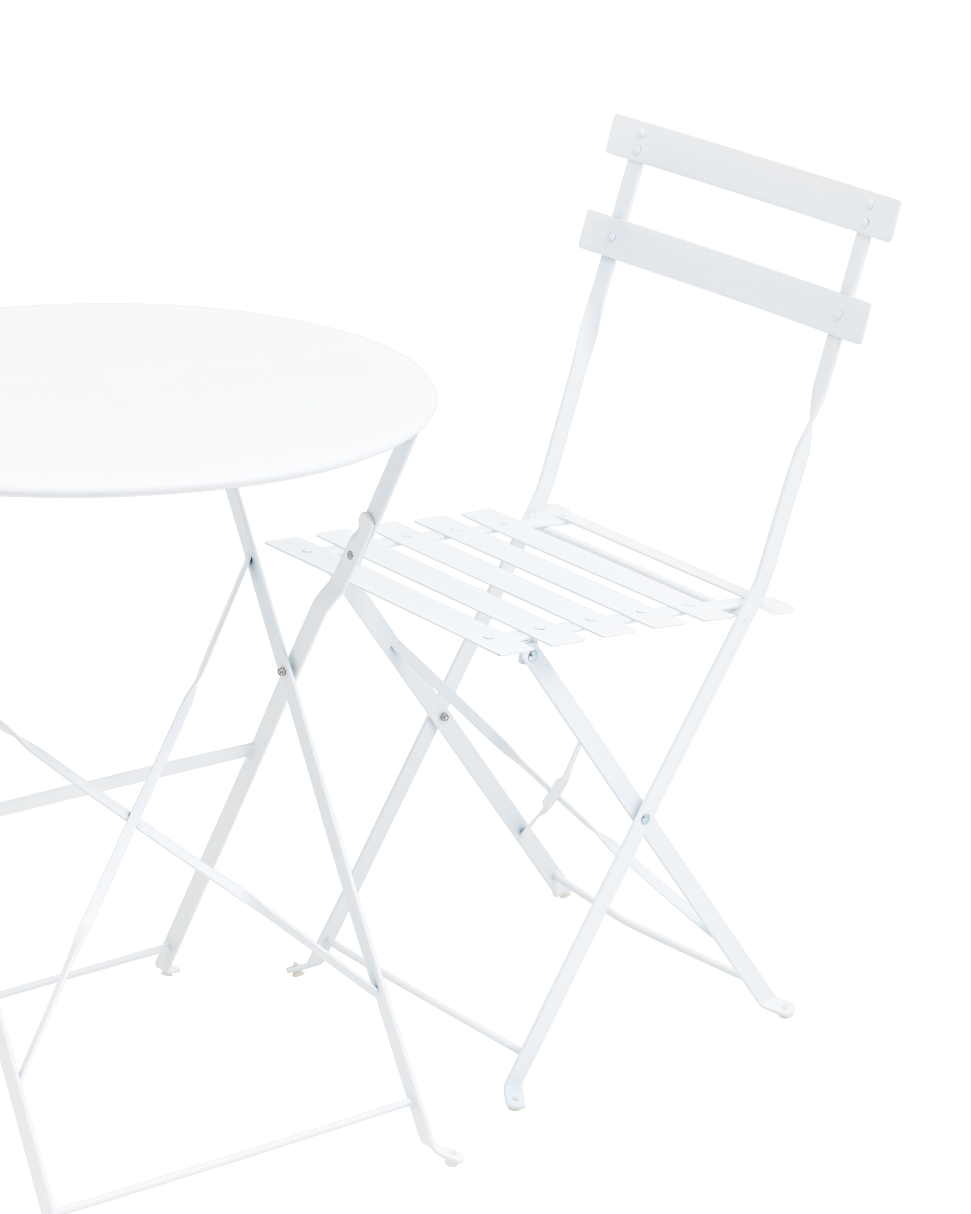 Комплект стола и двух стульев Бистро белый из Италии