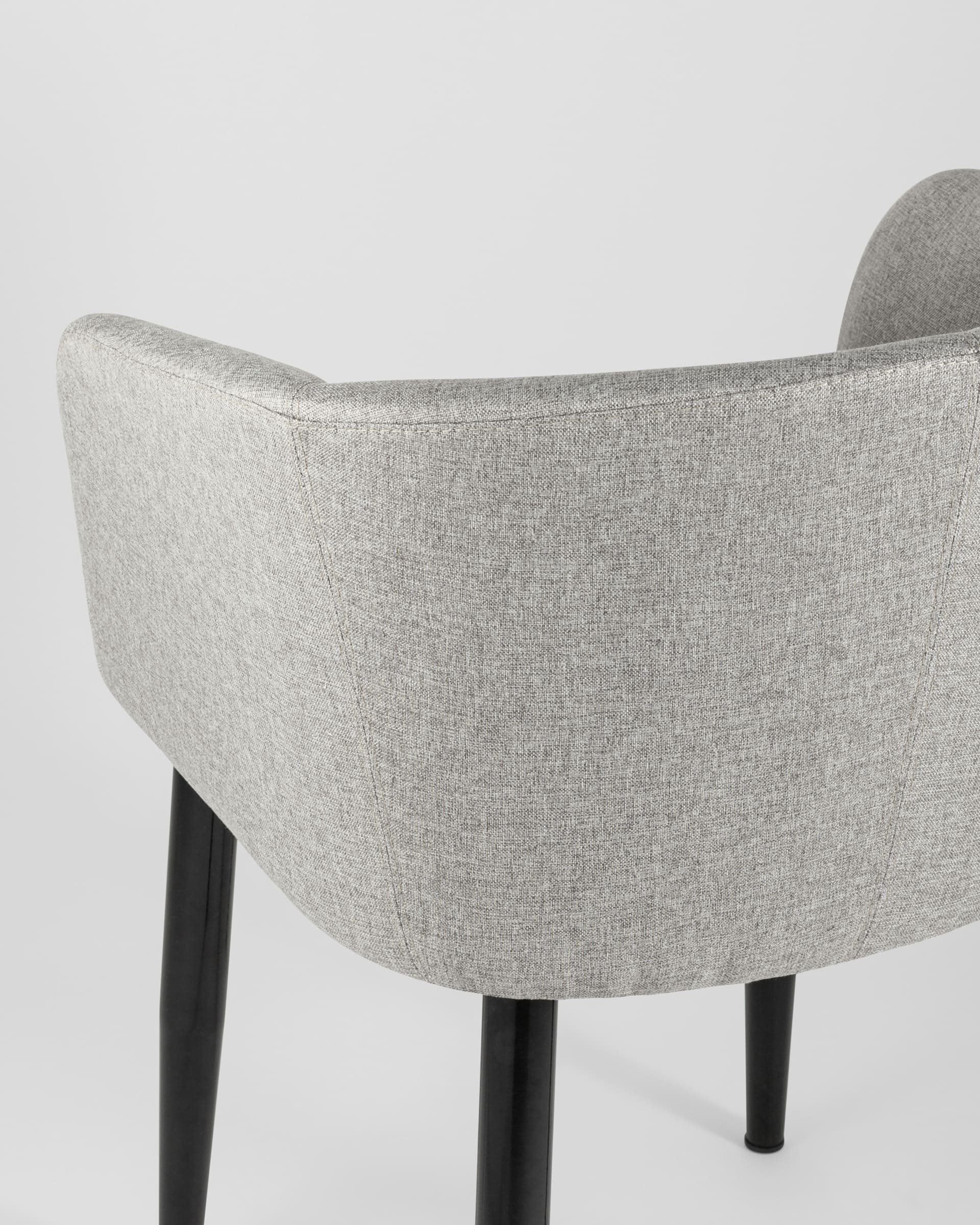 Кресло Ральф рогожка серый из Италии