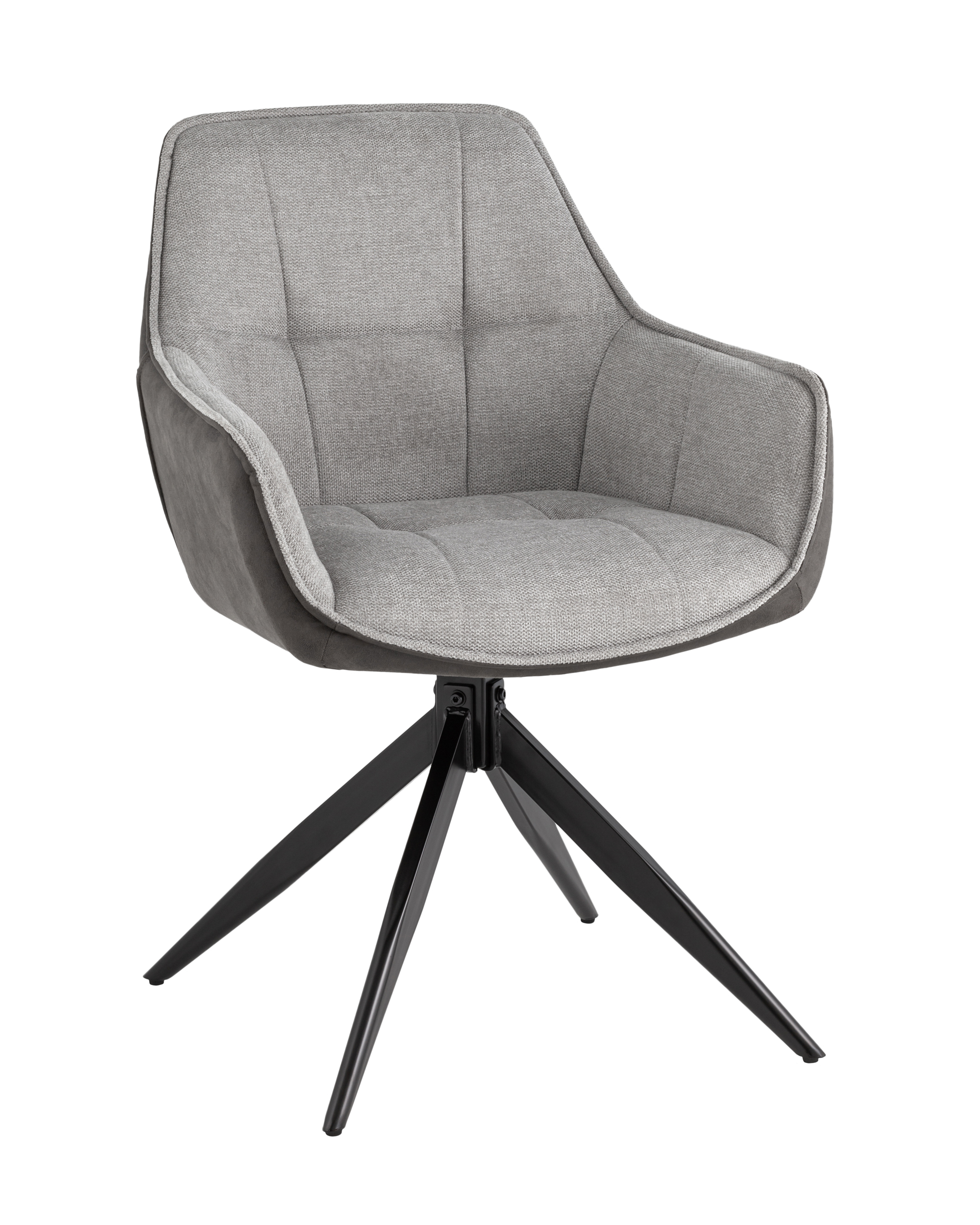 Стул обеденный Alba серый спинка экокожа из Италии