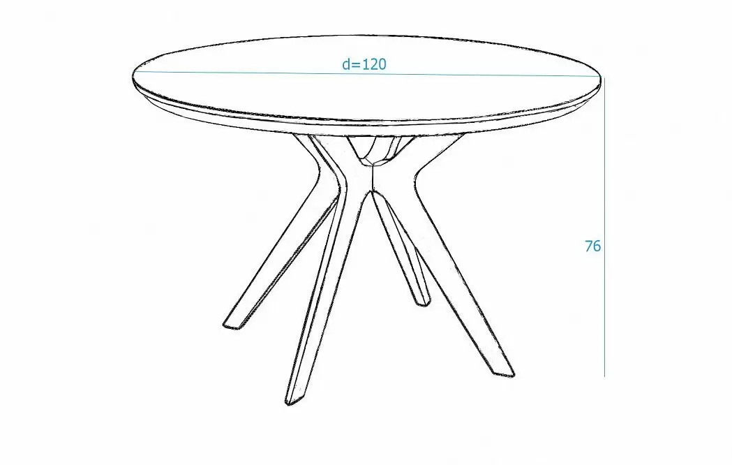 Стол Clark, орех из Италии