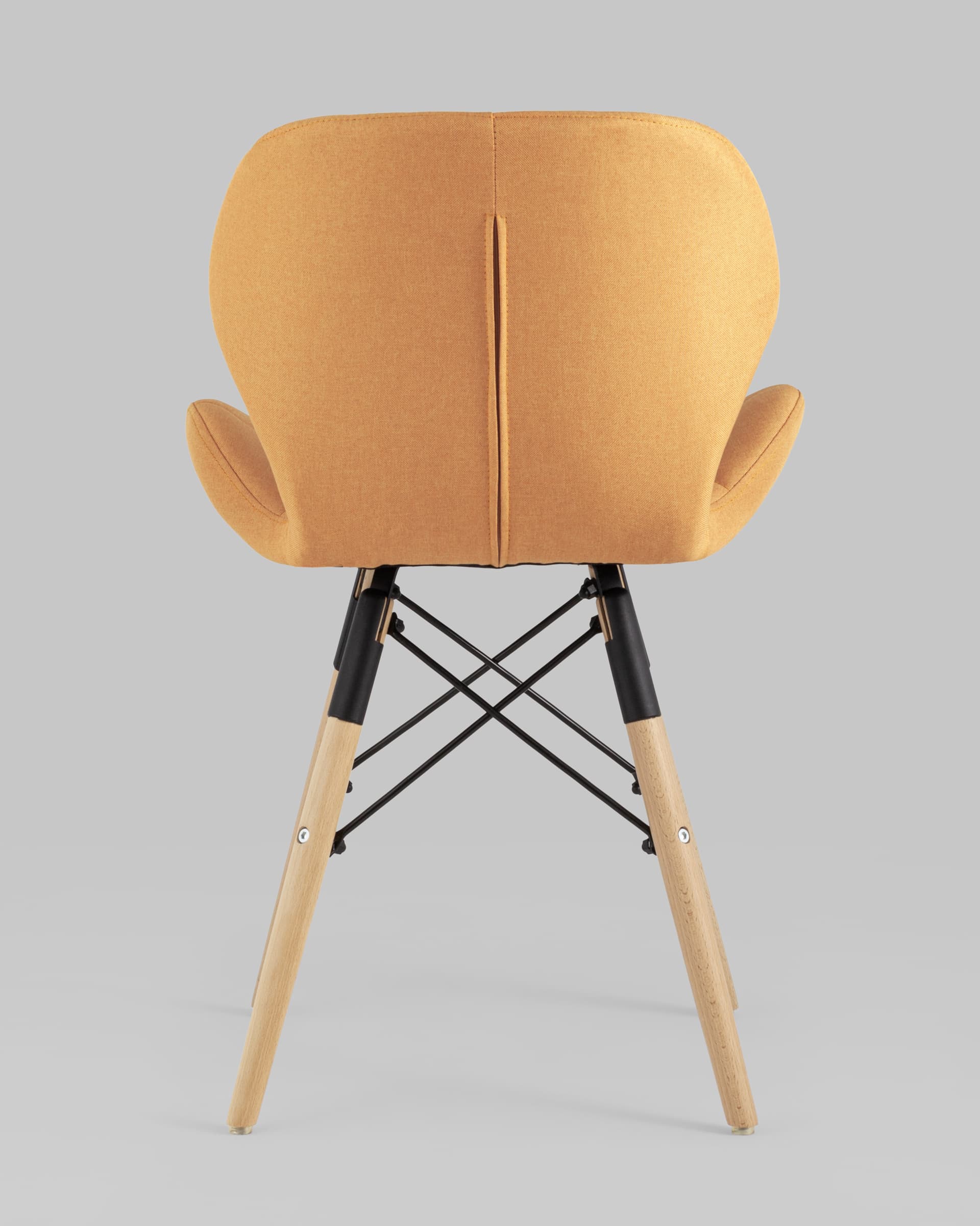 Стул Бон рогожка оранжевый из Италии