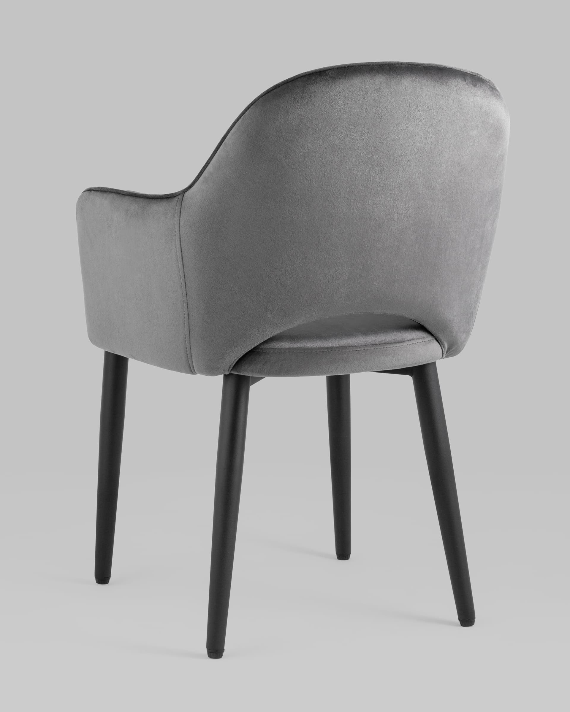 Стул Венера диамант велюр серый из Италии