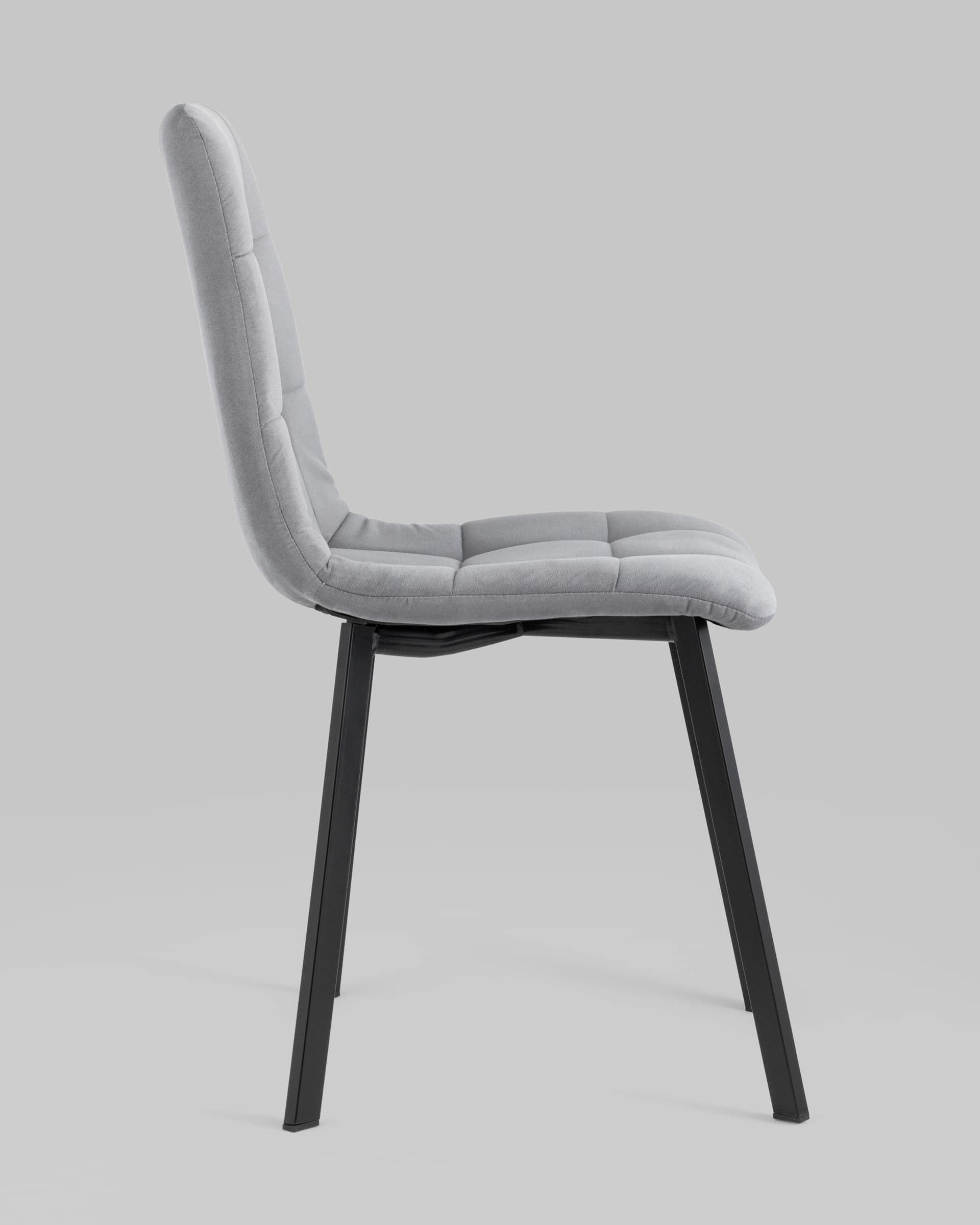 Стул Oliver Square велюр серый из Италии