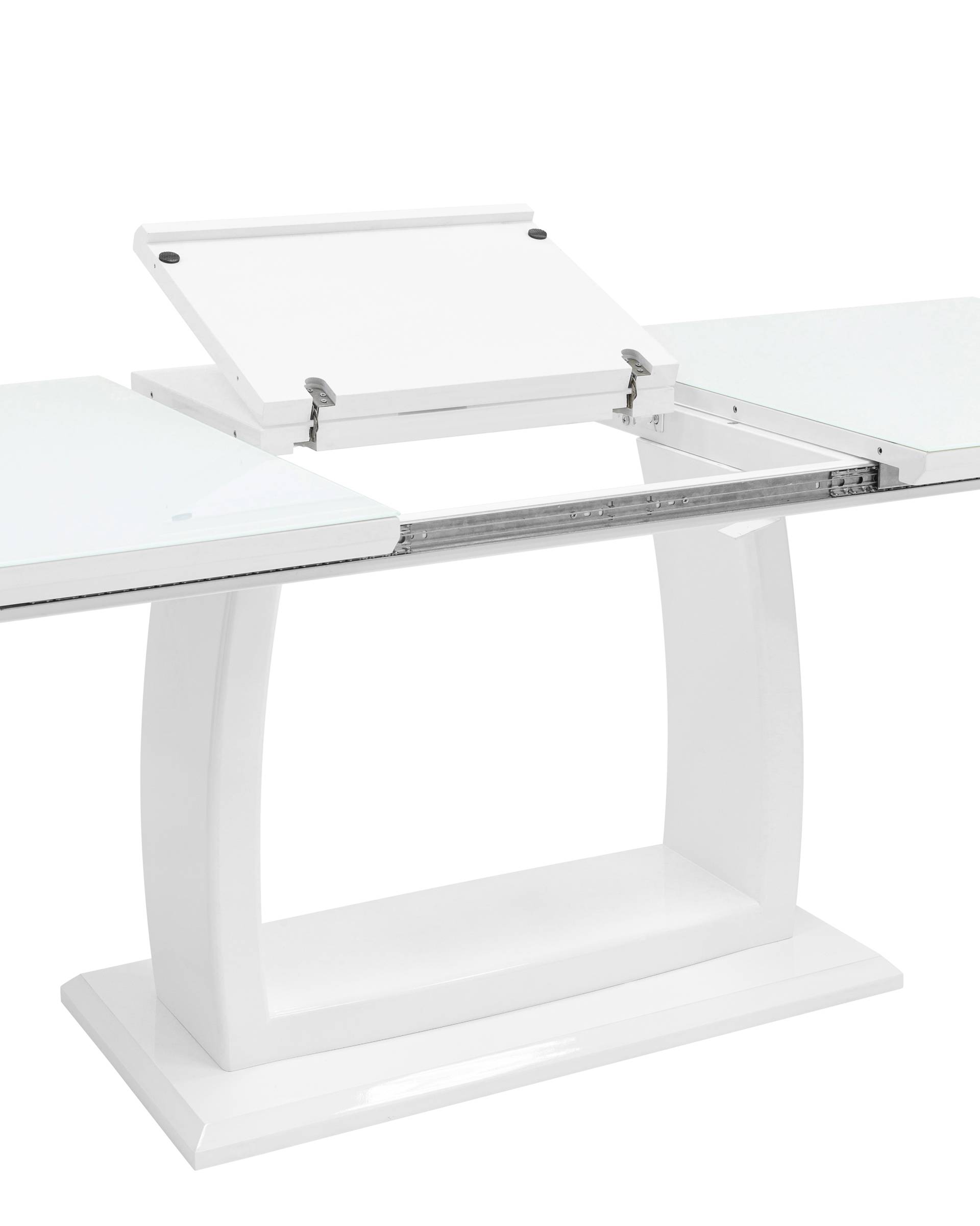 Стол обеденный Орлеан раскладной 160-215*90 глянцевый белый из Италии