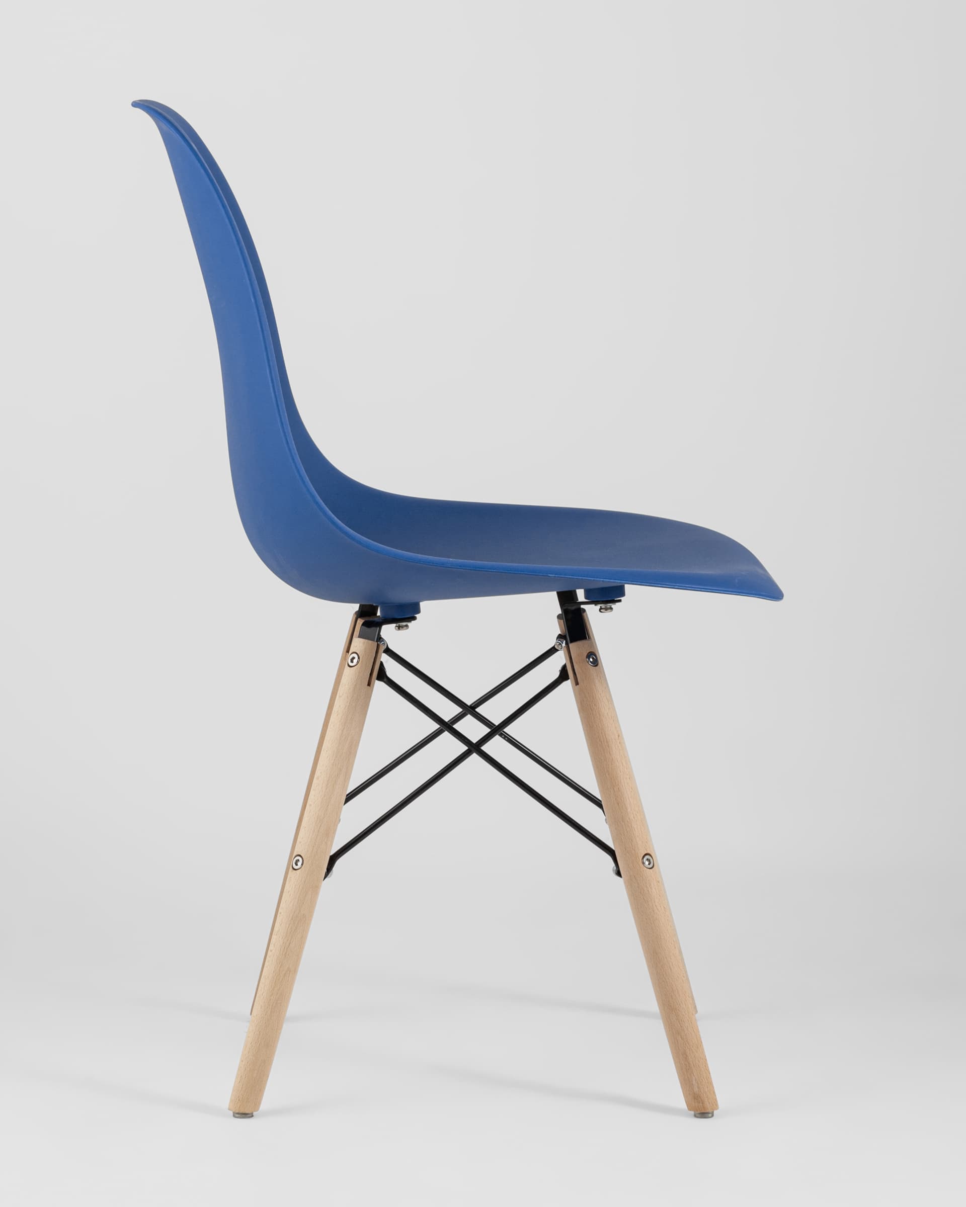 Стул Eames Style DSW синий (разборный каркас) из Италии