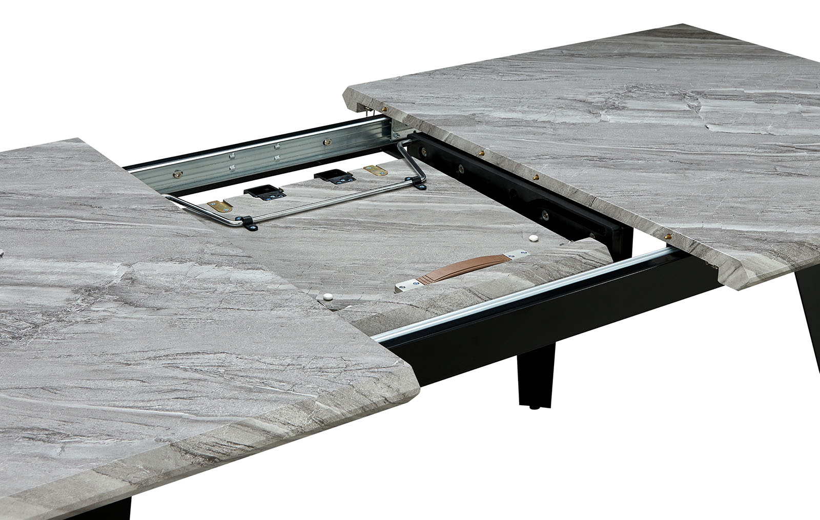 Стол раскладной Ofelia 160-200, серый мраморный рисунок из Италии