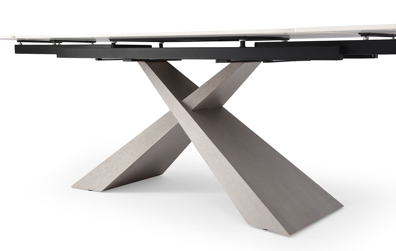 Стол раскладной Torino 160-240, серая керамика/серый дуб из Италии