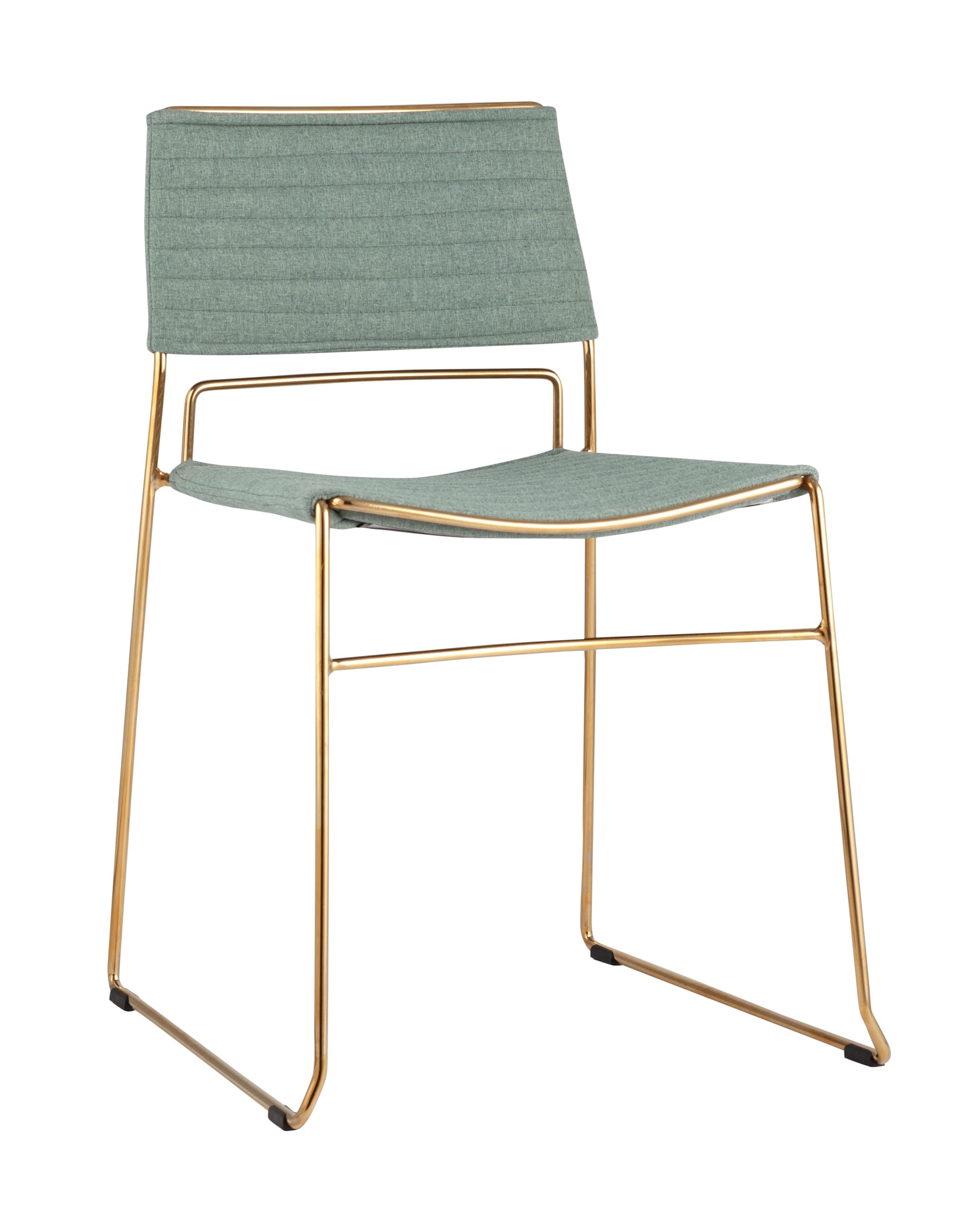 Стул Дэйзи, рогожка, зеленый из Италии