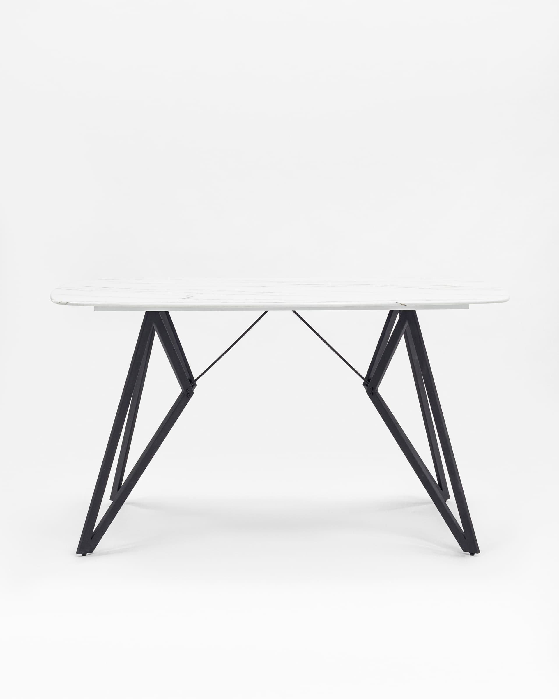 Стол обеденный Денвер 140*90 белый стеклянный из Италии