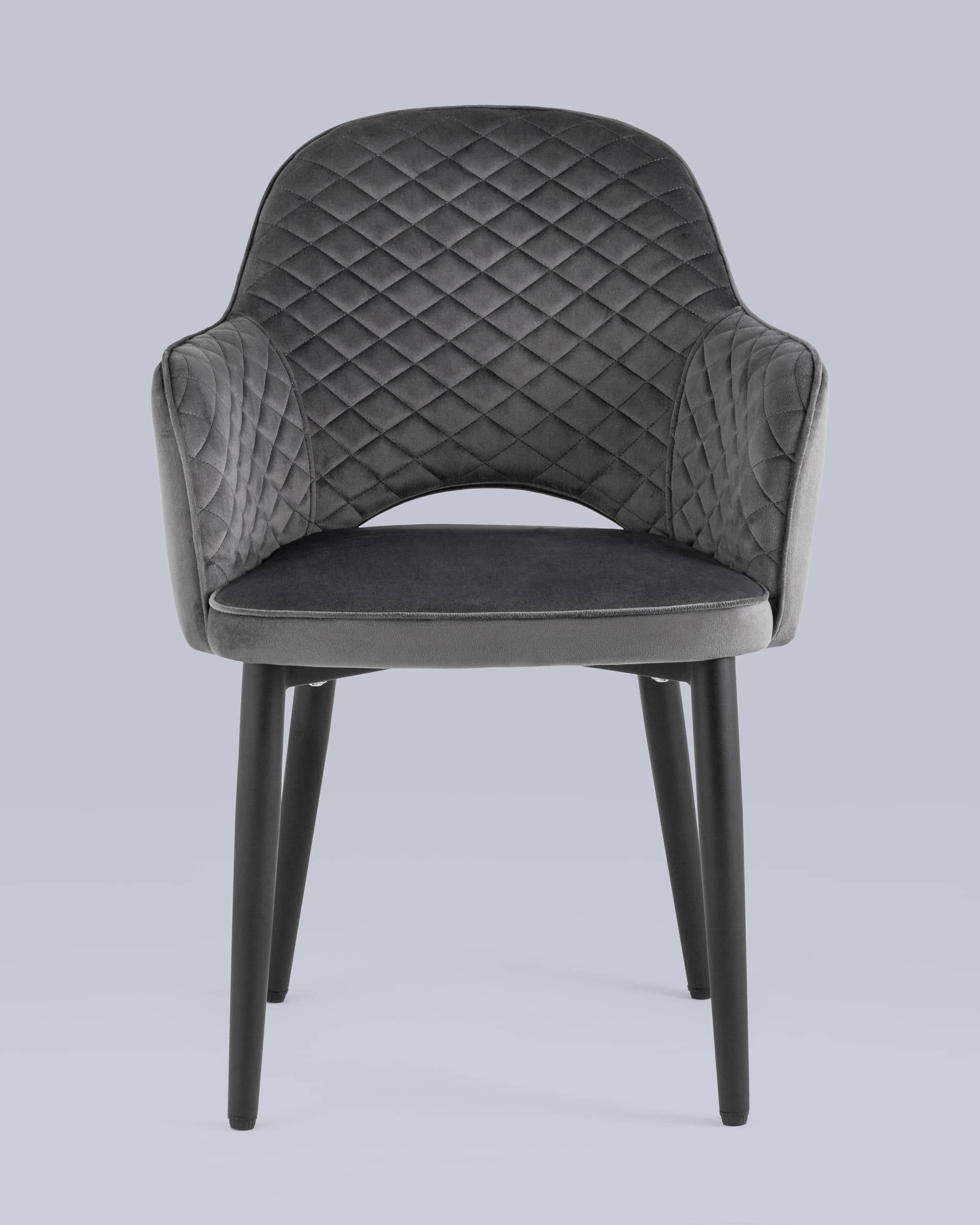 Стул Венера диамант велюр серый из Италии