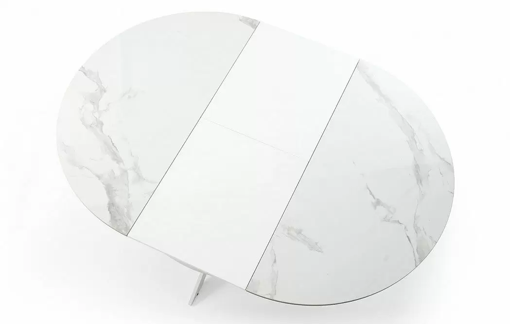 Стол раскладной Diona 120-170, керамика "каррарский мрамор" из Италии