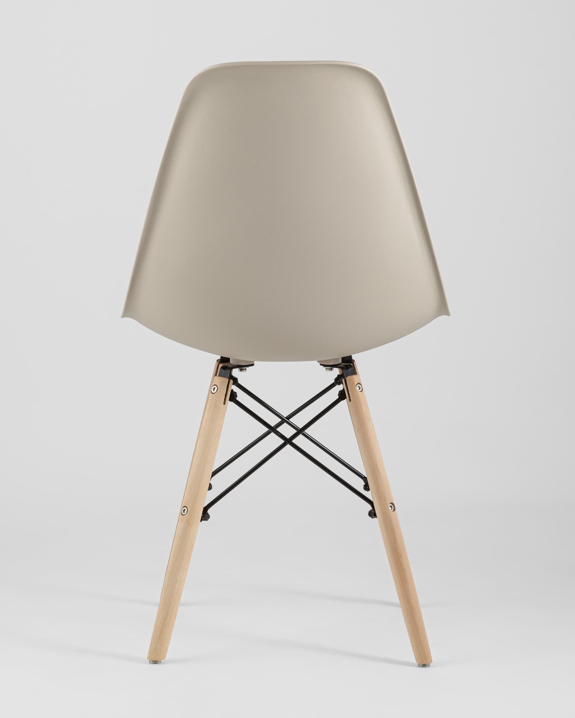 Стул Eames Style DSW бежевый (разборный каркас) из Италии