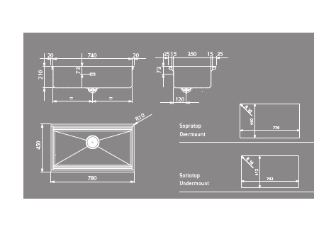 Мойка Artinox Layer SBR 74 из Италии