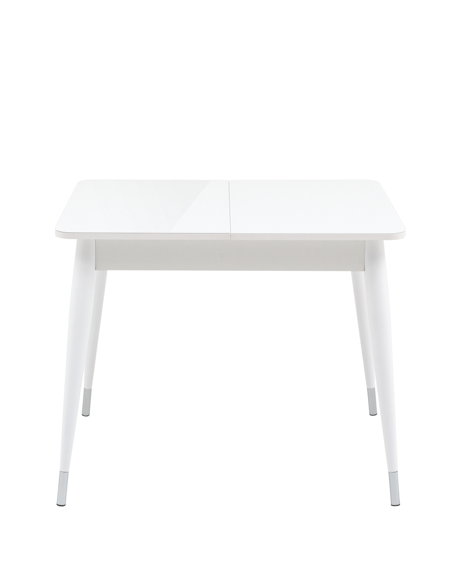 Стол обеденный Сидней раскладной 90-120*70 белый глянцевый из Италии