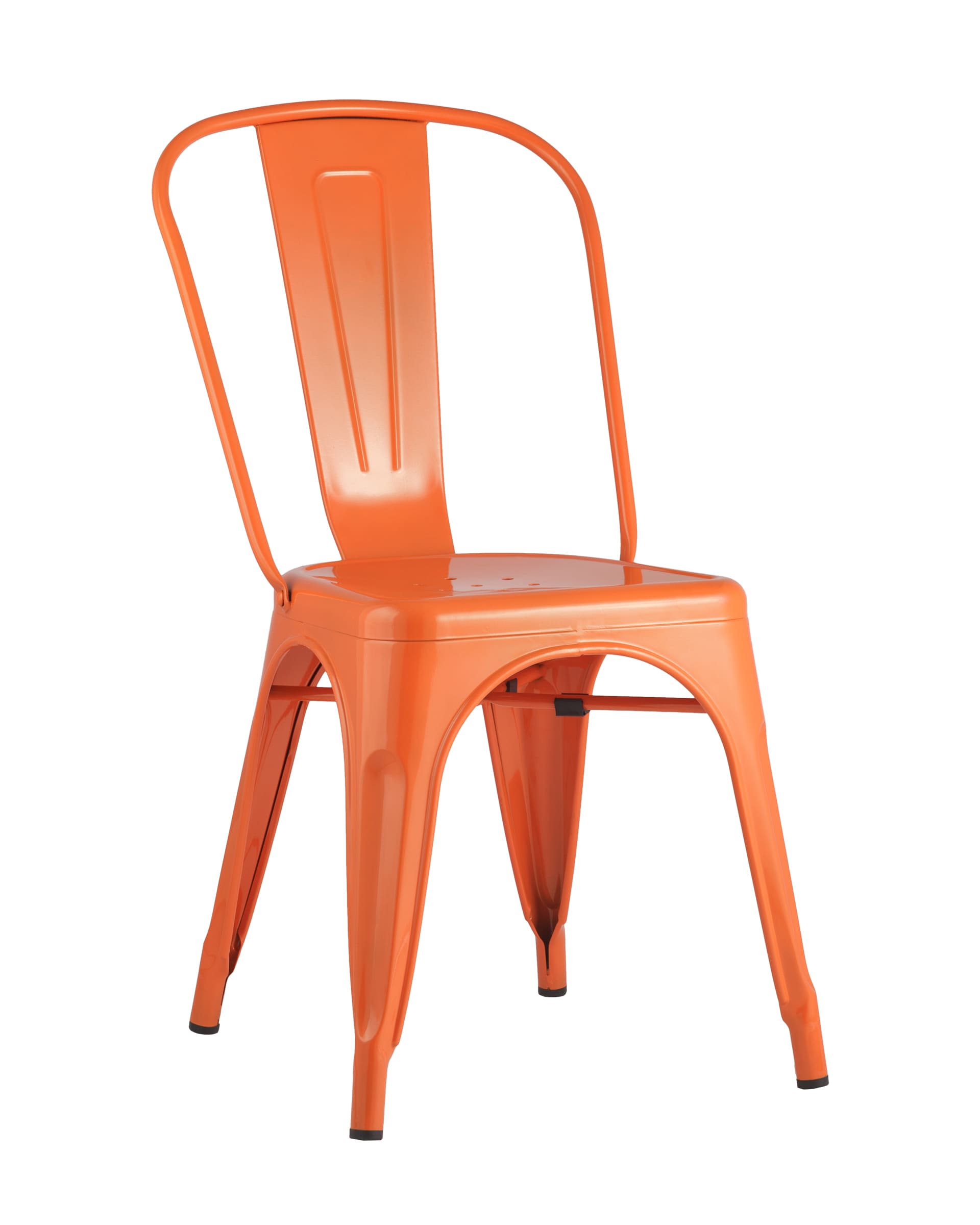 Стул TOLIX оранжевый глянцевый из Италии