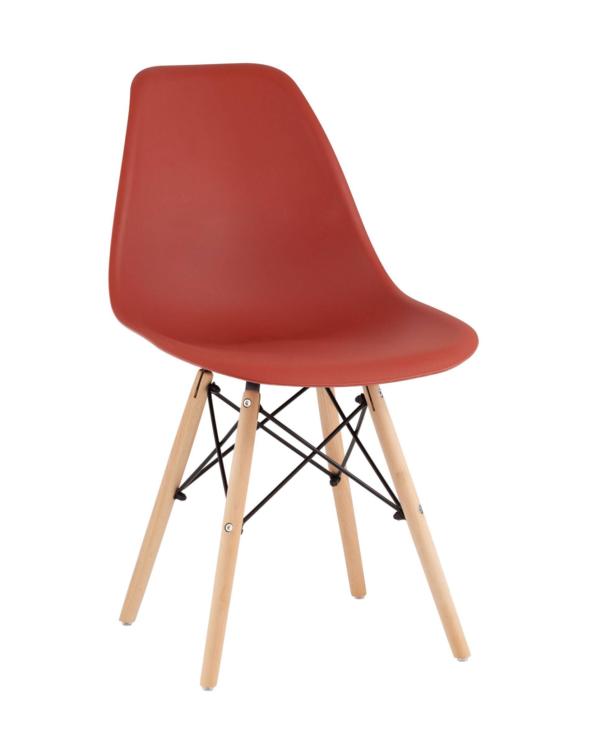 Стул Eames Style DSW терракотовый (разборный каркас) из Италии