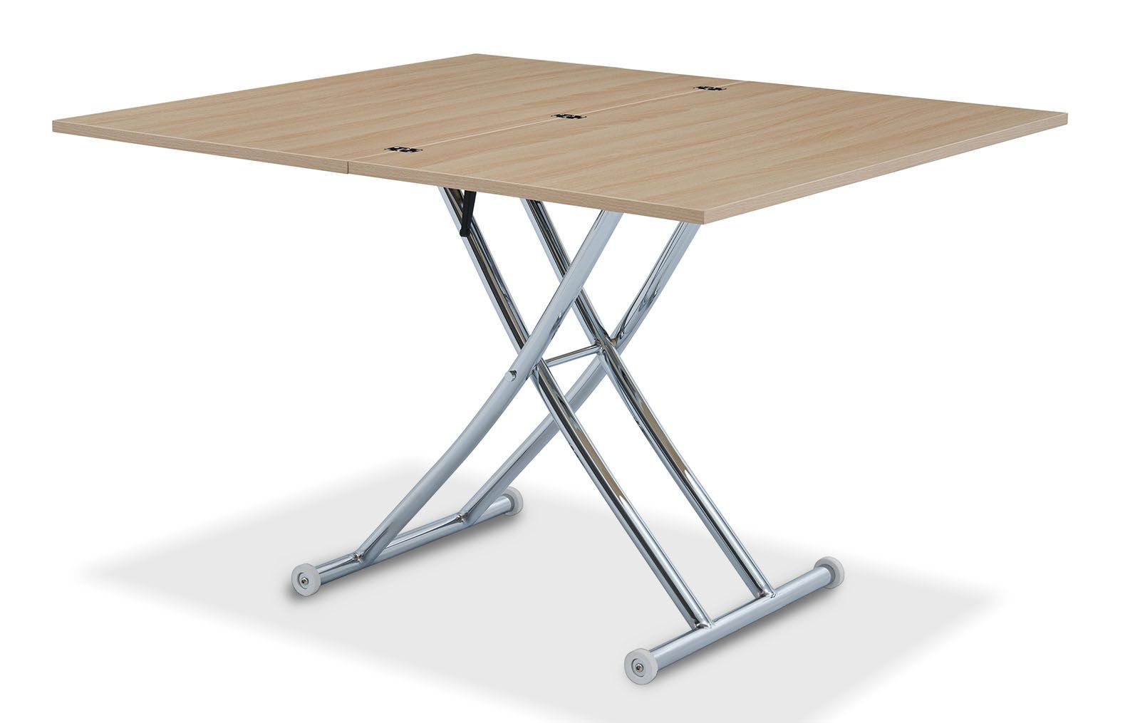 Стол-трансформер Clayton II, бук/хром из Италии