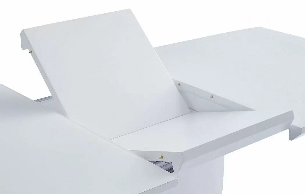 Стол раскладной Verona Glass (140), белый матовый из Италии